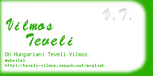 vilmos teveli business card